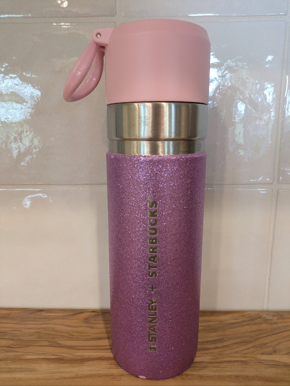 Collectible Stanley x Starbucks Japan 2024 Stainless Steel Water Bottle Glitter